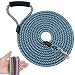 Shorven Nylon Strong Dog Rope Lead Leash Training Dog Lead with Soft Handle 6-20 FT Long Blue/Black (Dia:0.5" 20FT)