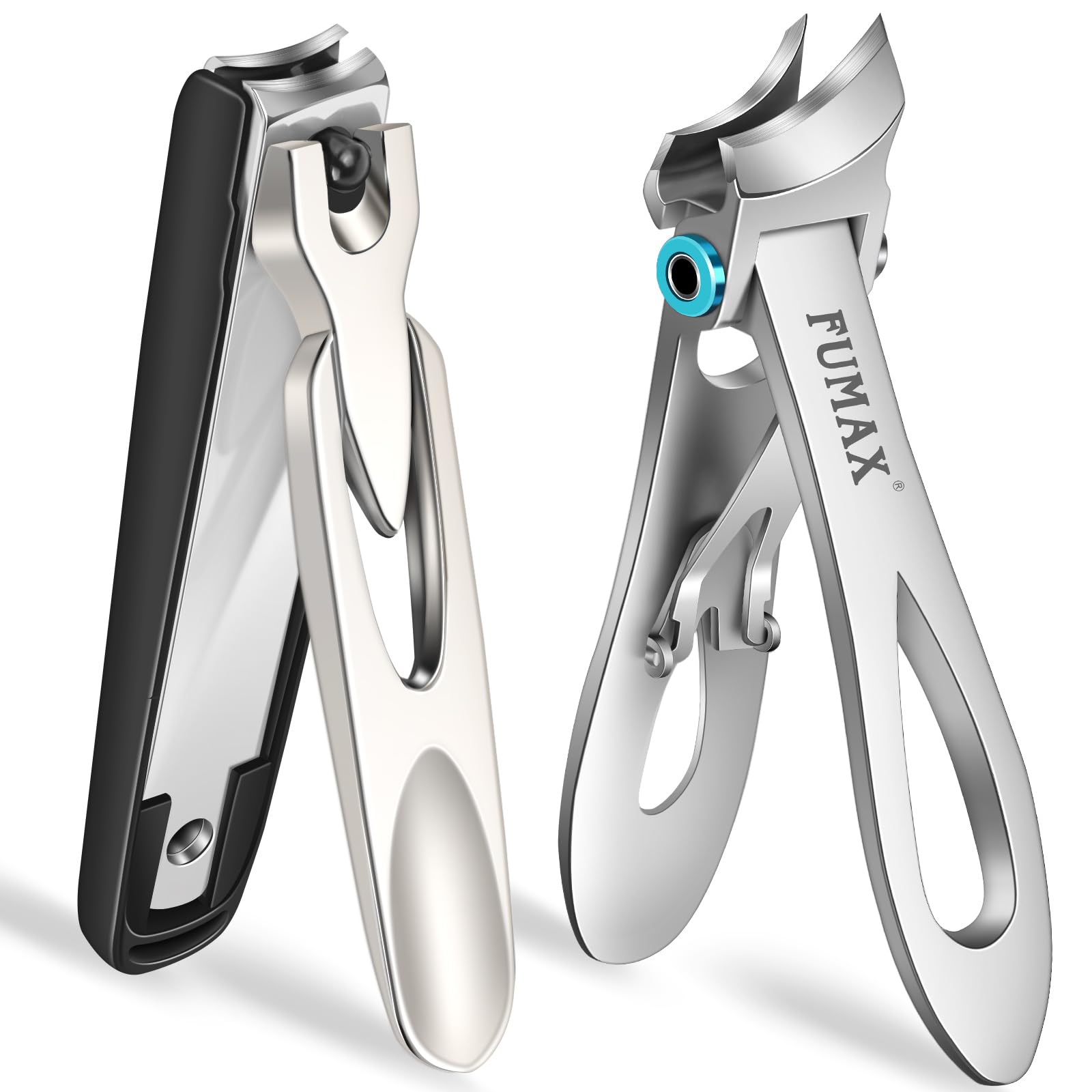 Toenail Clippers for Thick Toenails for Seniors Ingrown Slant Toe Nail Clippers with Long Handle Wide Opening Large