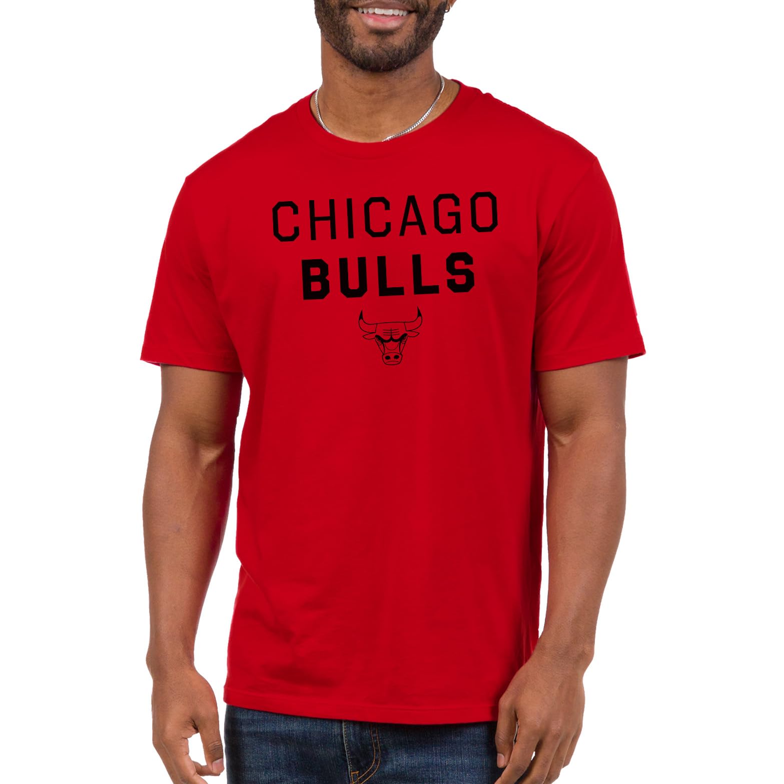 Junk Food NBA - Core Stacked - Officially Licensed Adult Short Sleeve Fan Tee for Men and Women