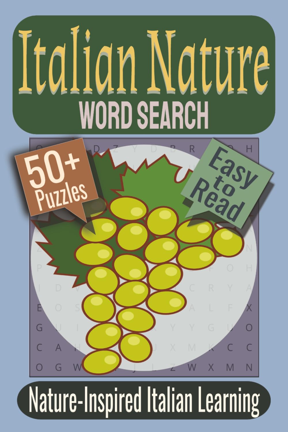 Italian Nature Word Search Puzzle Book: Puzzles featuring Italian Wildlife, Forests and Flowers, Weather and Landscapes