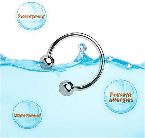 Miniatura 3 de Doble bola de acero inoxidable con cabeza de pene glande anillo de pene aumento de orgasmo sexual, productos de juguete sexual retardar la