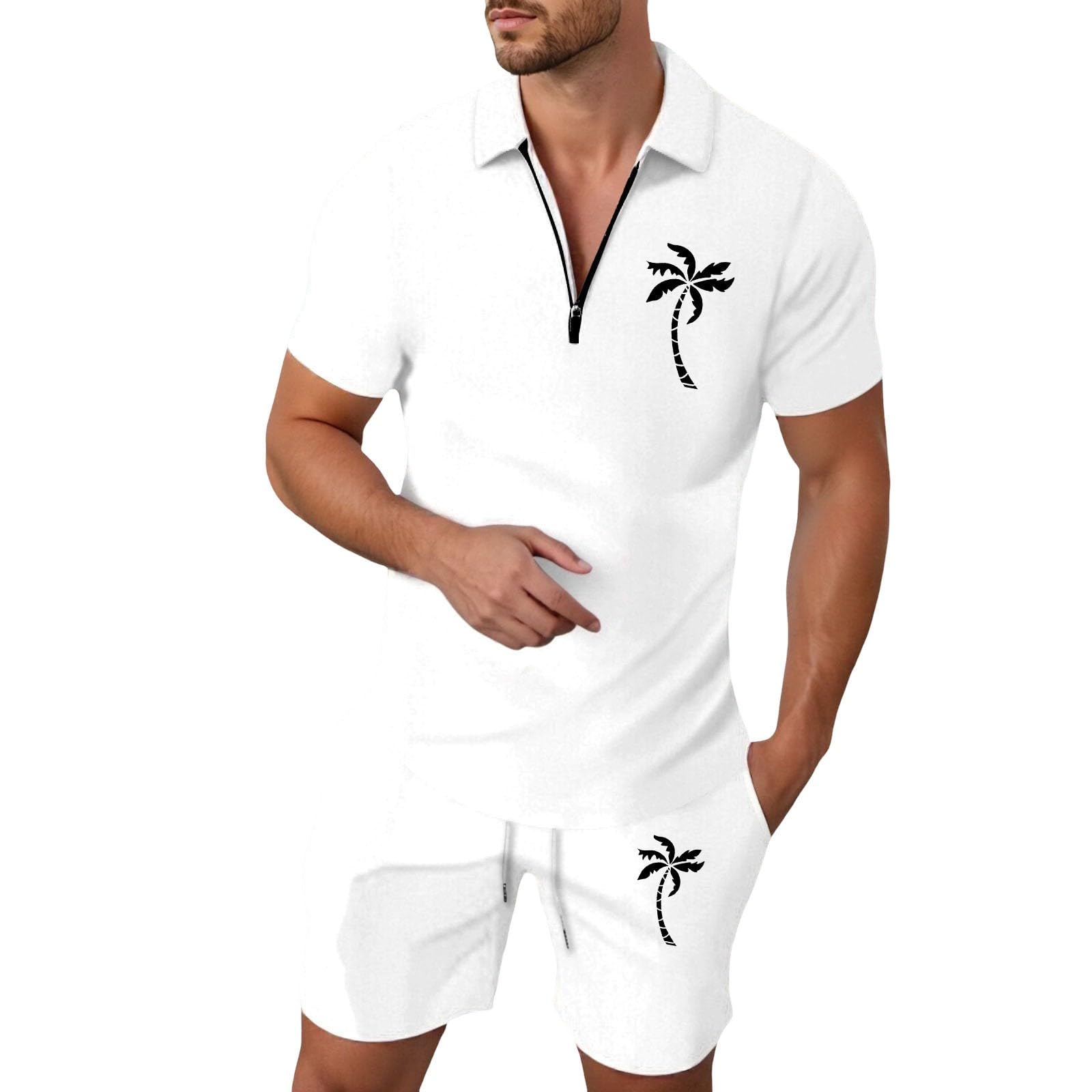 Combinaison d'été légère homme en coton imprimé idéale pour vos vacances