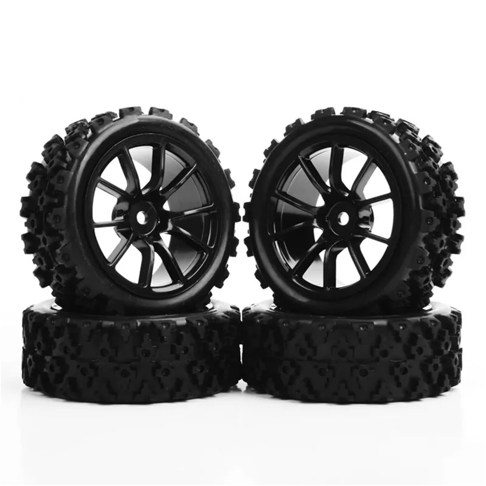 Neumático RC para HPI HSP para Racing 1:10 4 Uds 12mm Neumático Goma Hexagonal para Cubo Rueda RC para Rally Todoterreno Modelo Coche Accesorio Repuesto Piezas