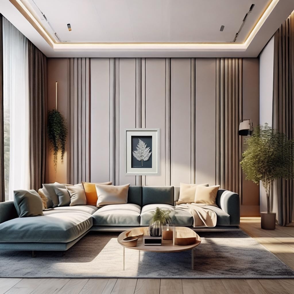 Handmade Floral Shadow Box Wall Art - Modern Botanical 3D Wall Decor with Frame - Unique Framed Plant Dried Flowers Artwork - Perfect for Livingroom, Bedroom, Dining