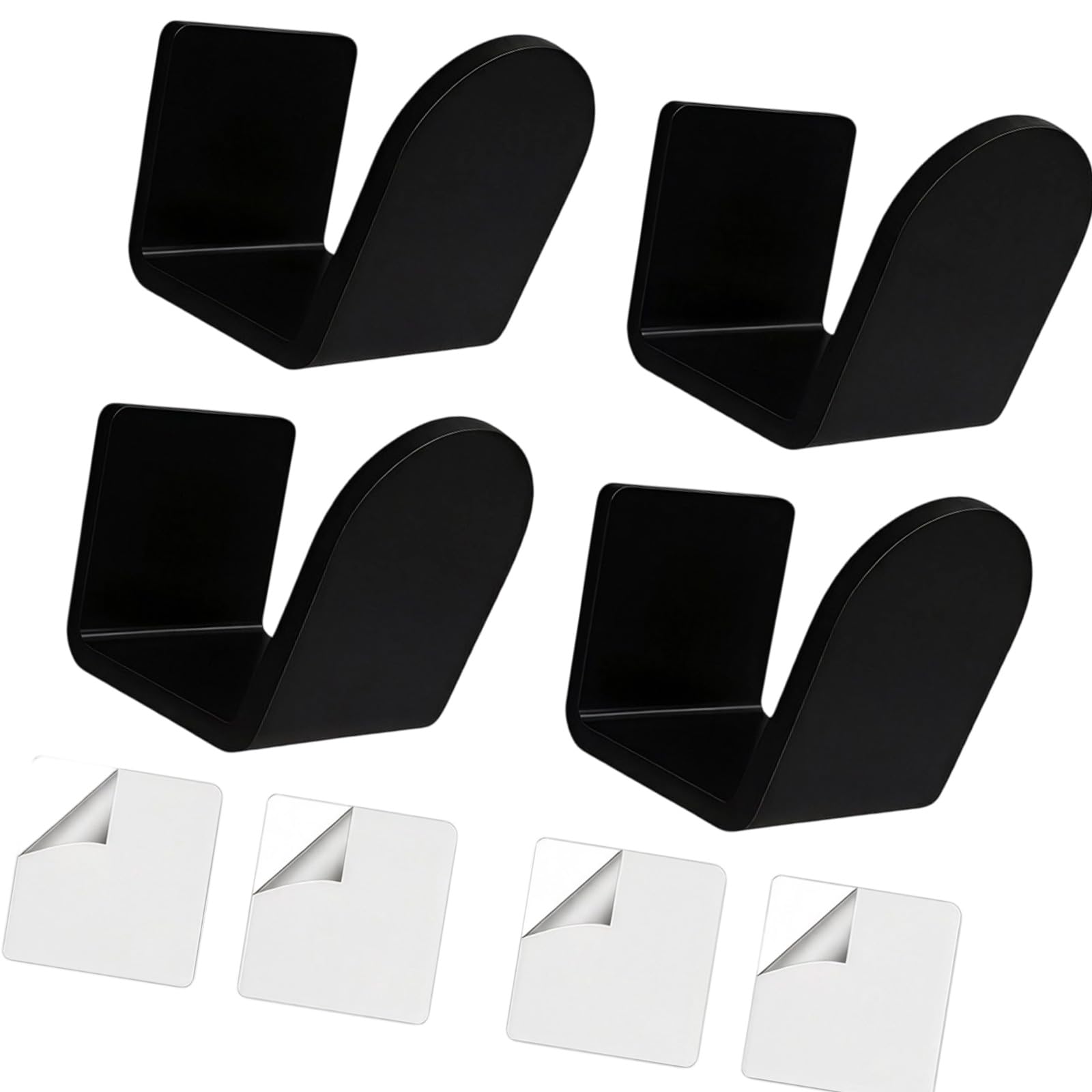 Zxfdsfdbnm 2pcs / 4pcs Modern Acrylic Baseball Glove Holder for Tennis and Boxing Gear Stylish Wall Storage Solution Wall Mounted Glove Rack