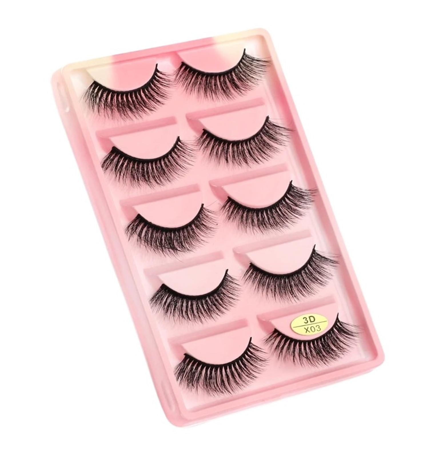 UAMOU Mink Eyelashes 10 50 100 Boxes Wispy 3D Mink Lashes Makeup Natural Long Volume False Eyelashes Bulk