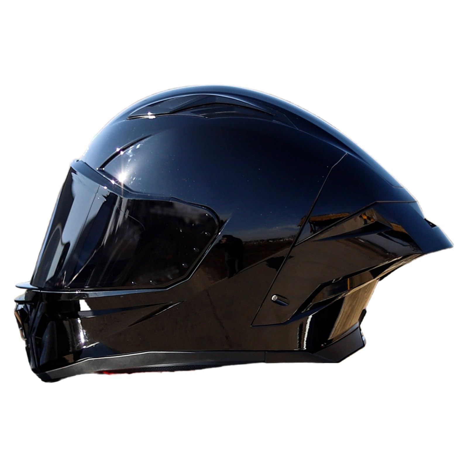 Kask motocrossowy, kask integralny dla dorosłych z ochroną przeciwsłoneczną ECE 22.06, zatwierdzony kask integralny, unisex, kask do skutera