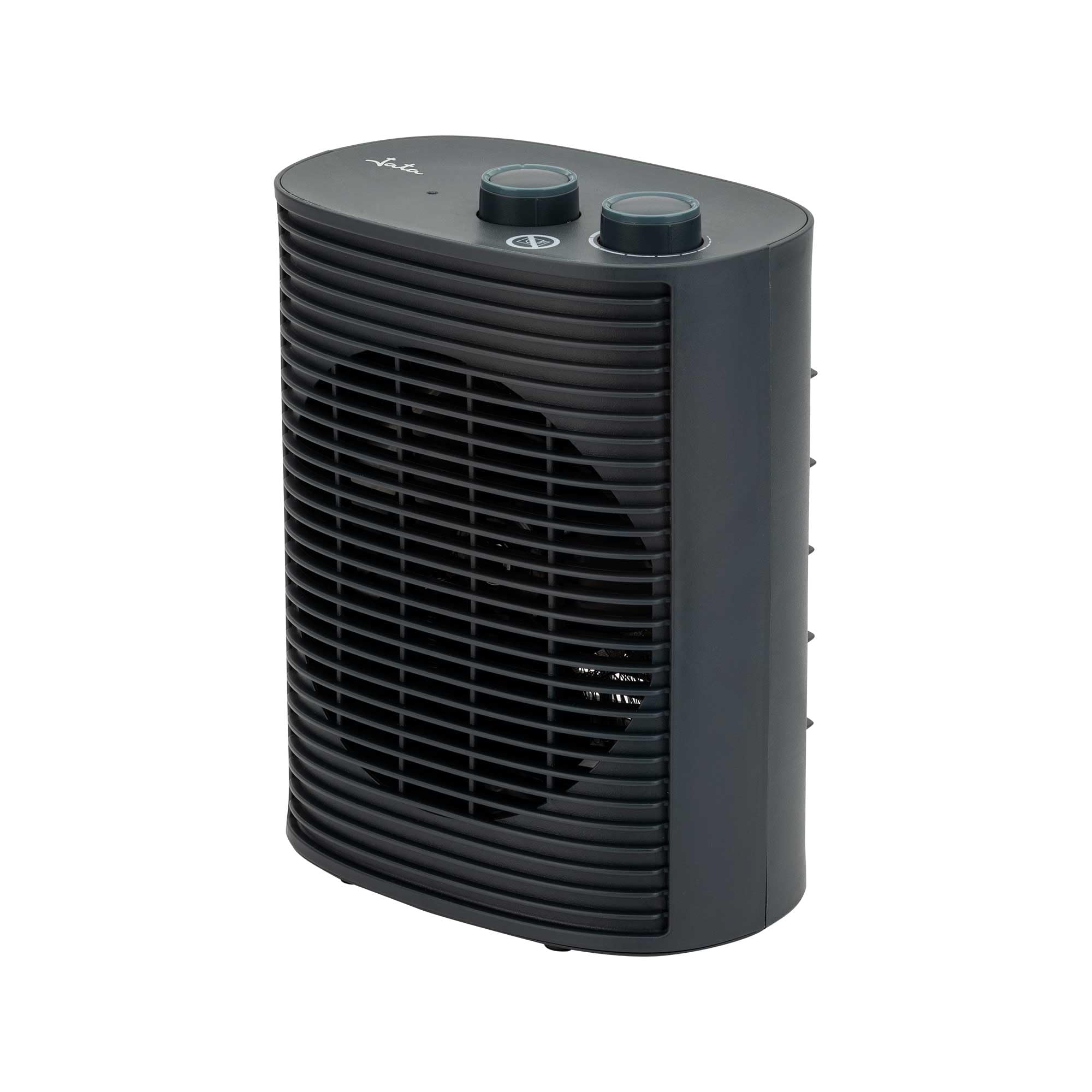 JATA JCTV1193 - Riscaldatore a basso consumo Termoventilatore Bagno 2000 W 2 Potenze. Ventilatore. Termostato regolabile. Anti-ribaltamento. Maniglia per il trasporto. Compatto: 18,5 x 12 x 24 cm