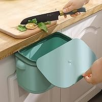 Vista 9 de VALINK Contenedor de compostaje de cocina para encimera o debajo del fregadero, contenedor de plástico para encimera de compostaje con tapa