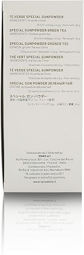Miniatura 4 de La Via del Te Té verde de pólvora, 20 bolsitas de té, peso neto total: 1.76 onzas
