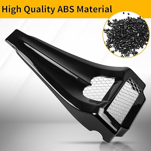 Miniatura 3 de AUFER Cuchara de alerón de barbilla delantera estirada compatible con Touring Road Glide, Road King, Street Glide Electra Glide 1997-2013