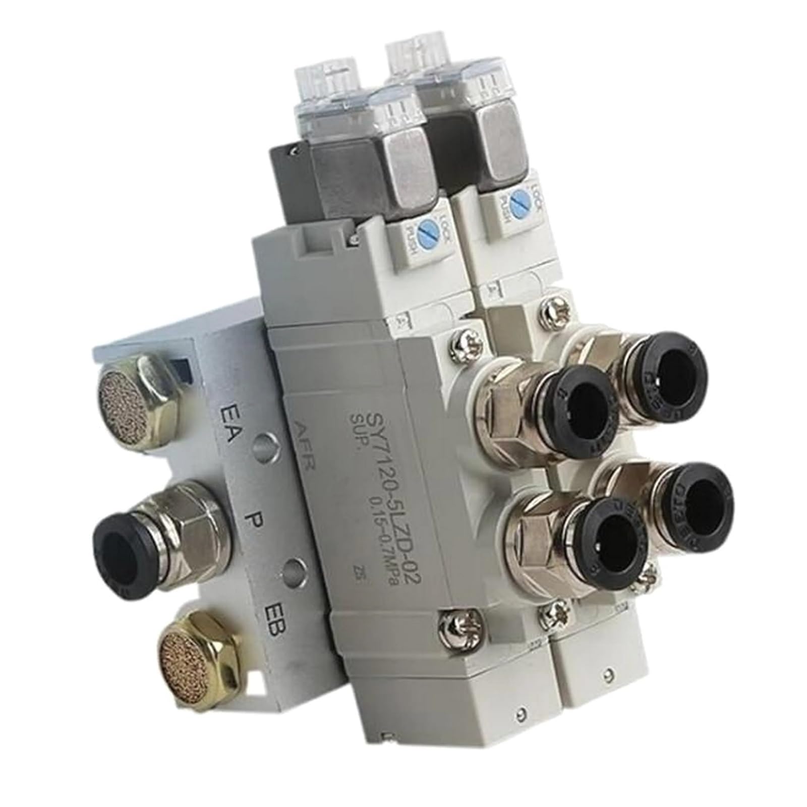 Électrovanne SY3220-6LZD-C6 pour contrôler un vérin pneumatique Ø6 DC12V