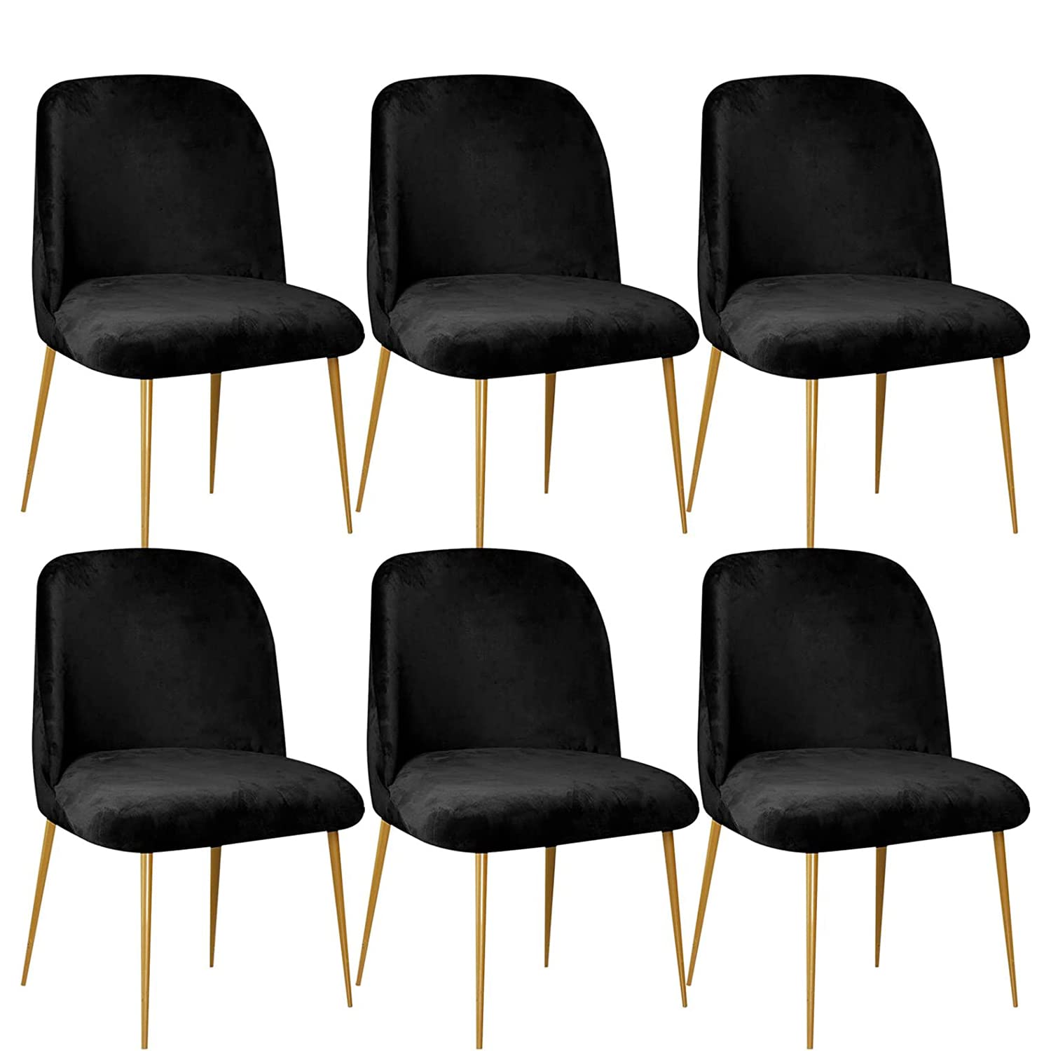 Housse de chaise velours lac : lot de 6 protections extensibles et lavables pour votre salle à manger