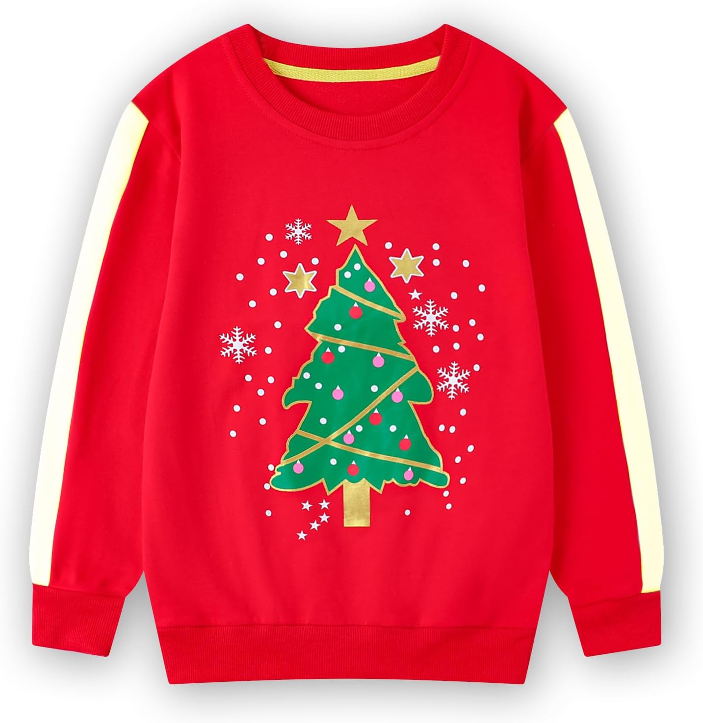 HILEELANG Girl Sweatshirts Halloween Christmas Crewneck Long Sleeve Pullover Cotton Graphic Top Sweater Shirts