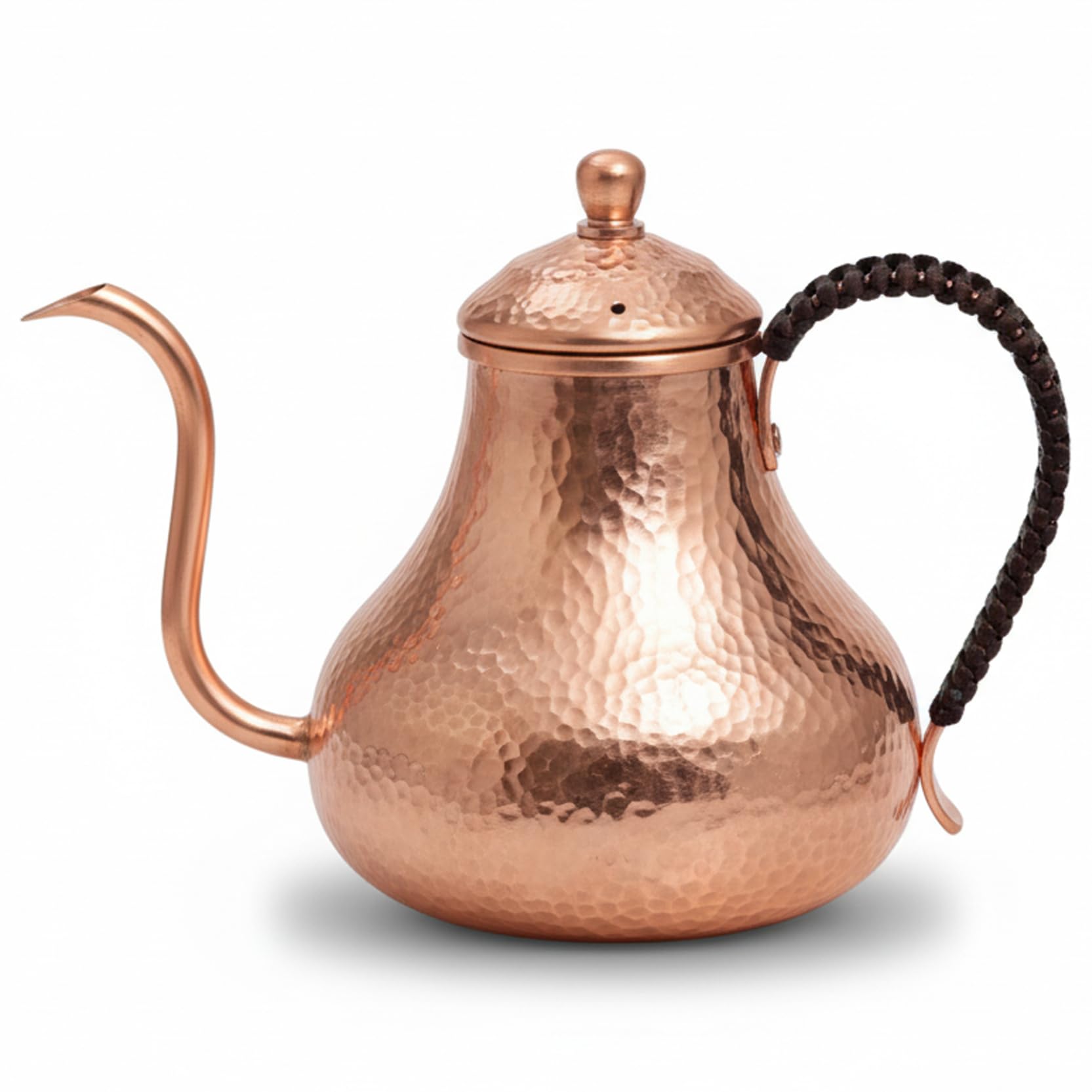 Bouilloire à thé de style vintage en cuivre pour vos matins calmes