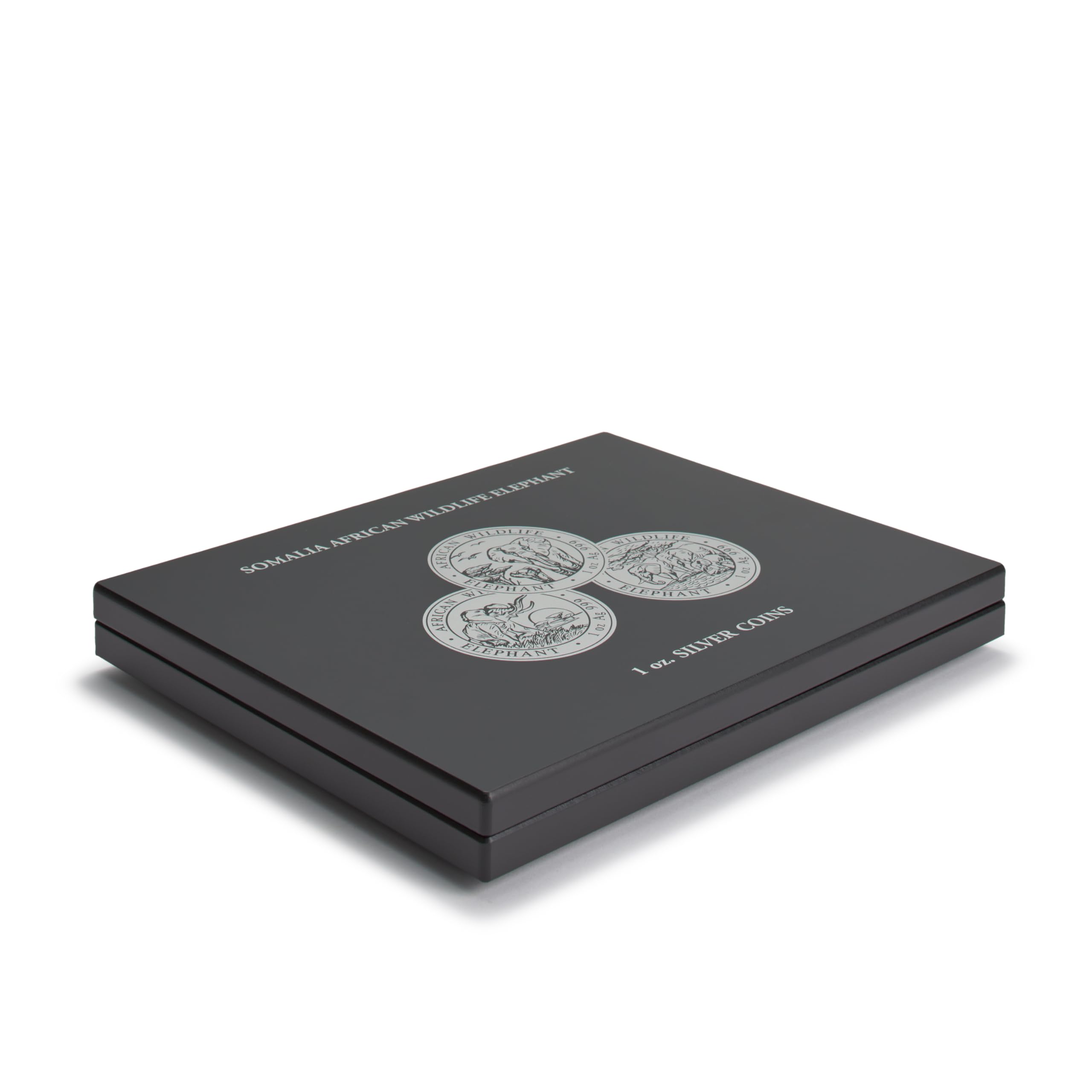 Leuchtturm 357306 Estuche Volterra para 20 Monedas de Plata Somalia Elefante en cápsulas - para 1 Oz/onzas