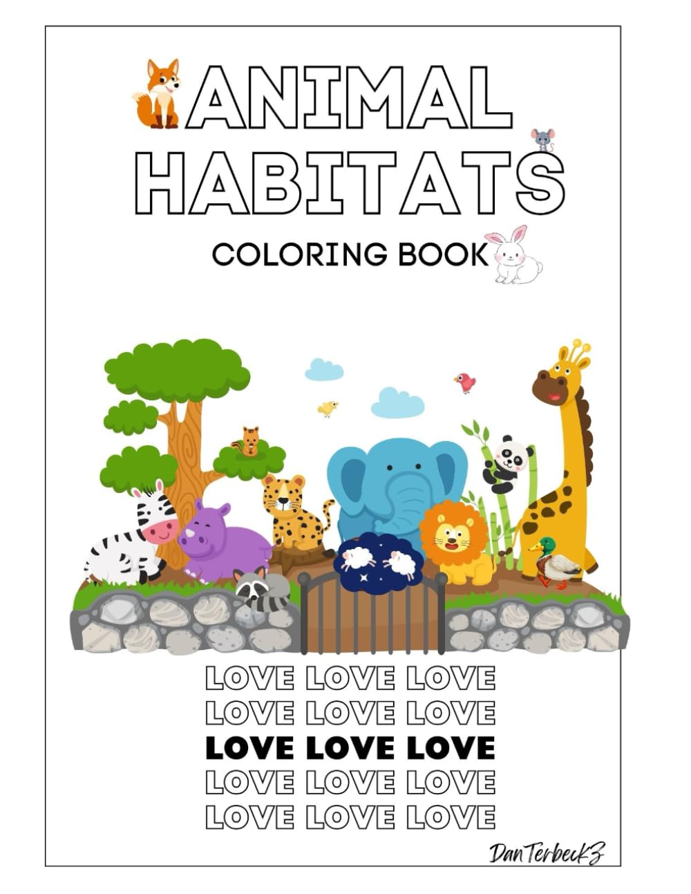 Animal Habitats Coloring Book