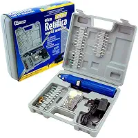 Mini Micro Retifica Eletrica Bivolt 62 Acessorios Western S/Fio + Maleta Western R-60
