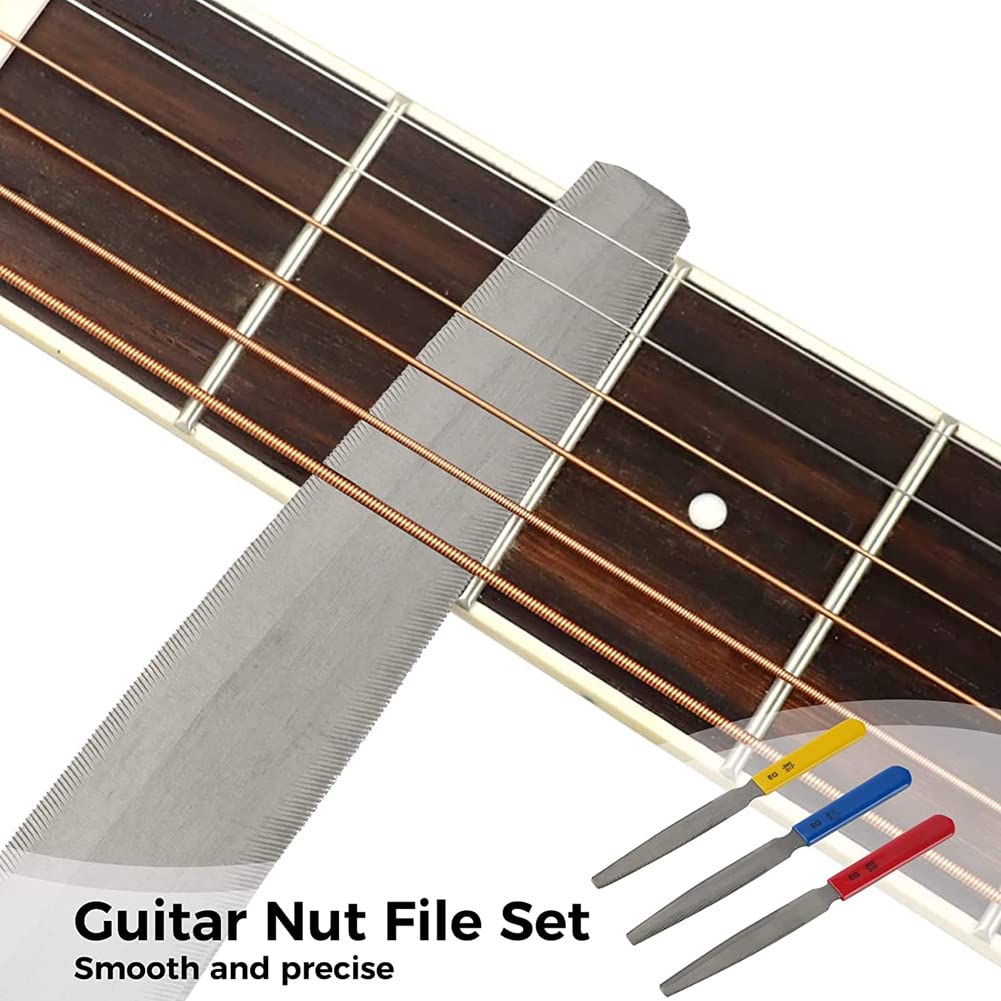 Ensemble de à sillet de guitare en acier au , outils de réparation et de modification d'instruments pour guitares, basses