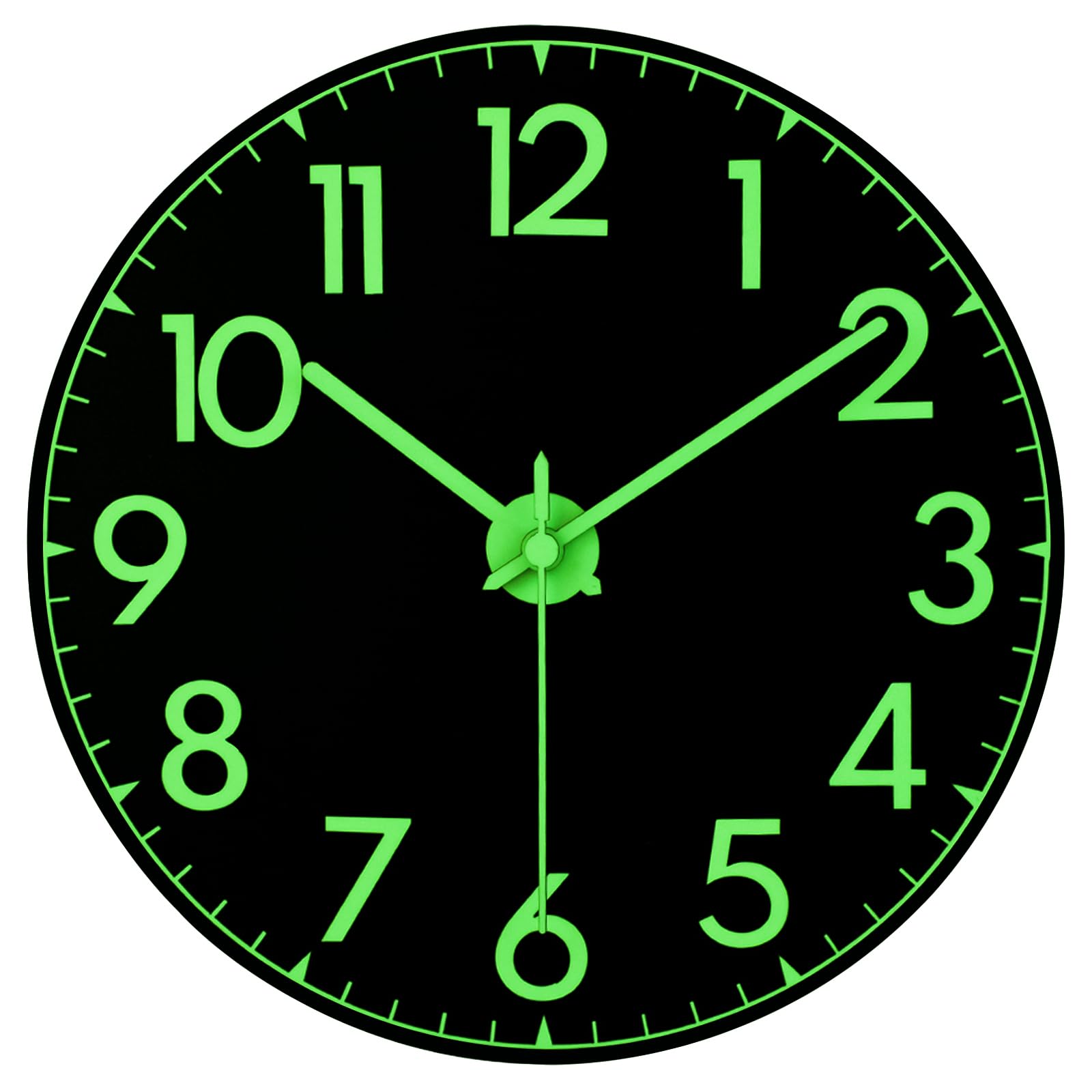 Photo 1 of JoFomp 12 Inch Glow in The Dark Wall Clock
