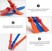 Vista 2 de EXCEART 2 Unidades Pp Copolímero mano pegamento herramienta de pintura pegamento frotis aplicador cepillo para manualidades de bricolaje 6 unids*2