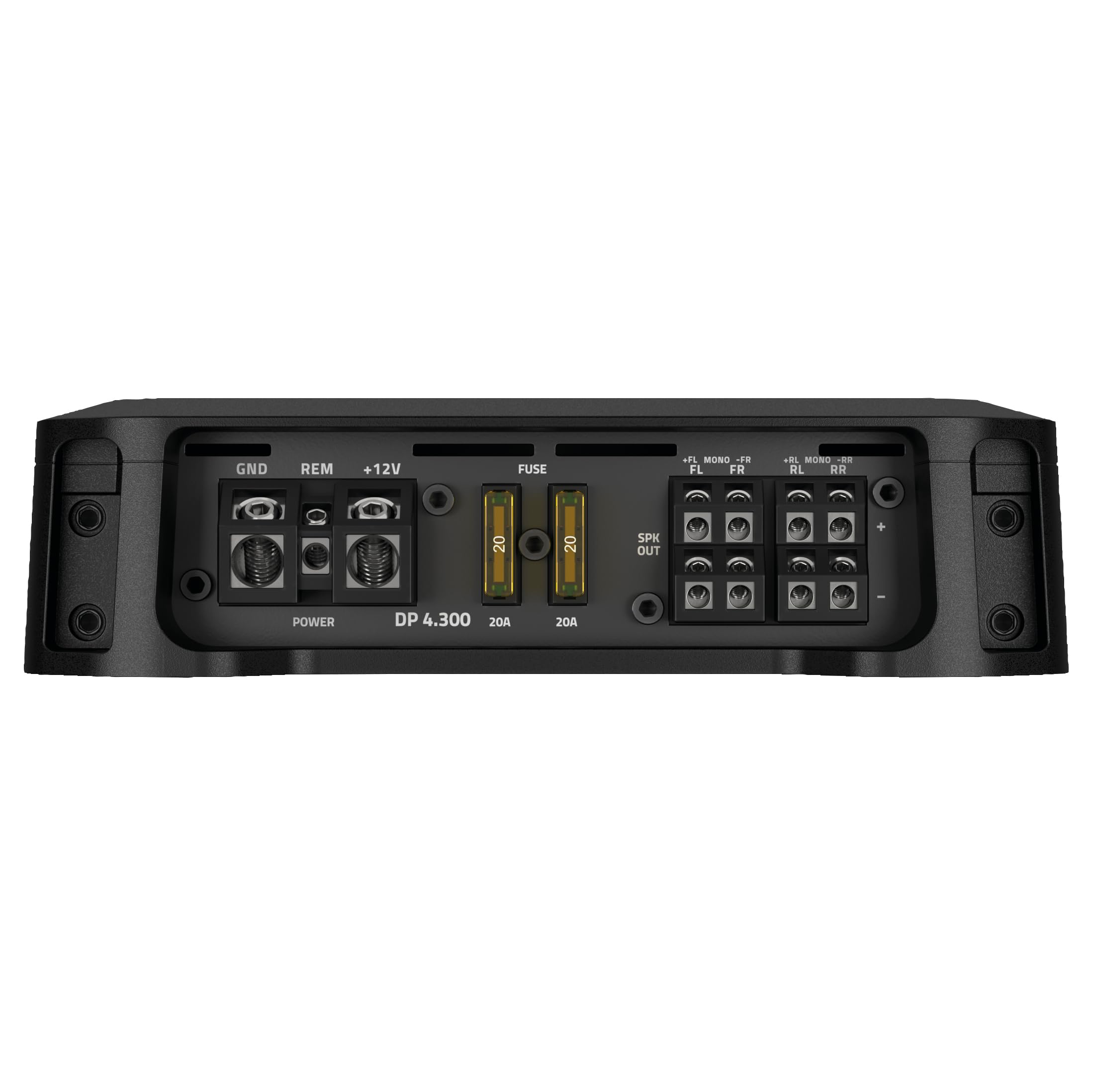 Hertz Dieci Power DP 4.300 – 4-Kanal Auto-Verstärker in Class AB, 4x105W an 2 Ohm, entwickelt für Audiosysteme mit hoher Dynamik – HI-Res Audio