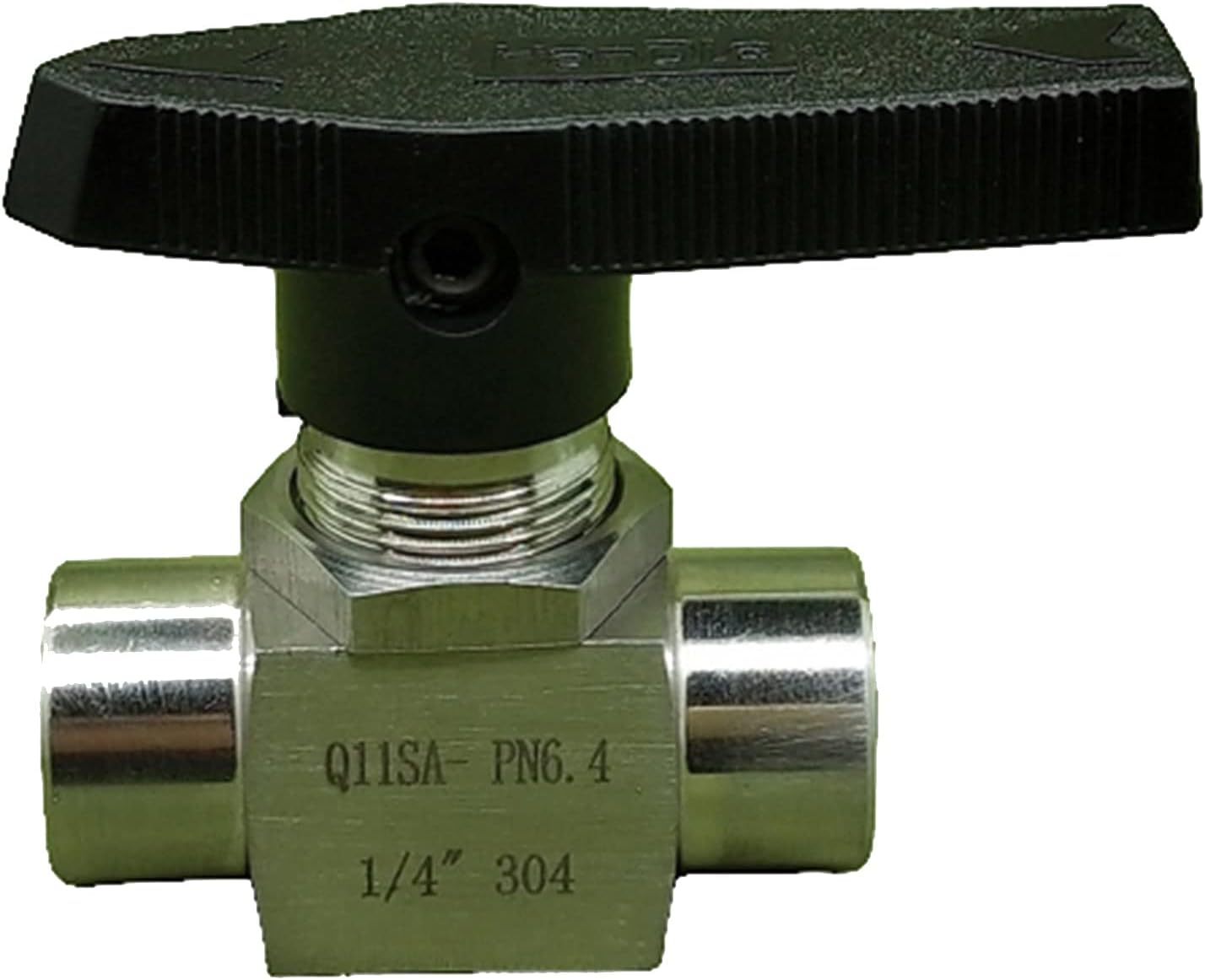 1/8 1/4 3/8 1/2 Inches Female Shut Off Ball Valve Reducing Port SS304 Stainless Steel 915 PSI Water Gas Oil(Ss304,1 Inch)