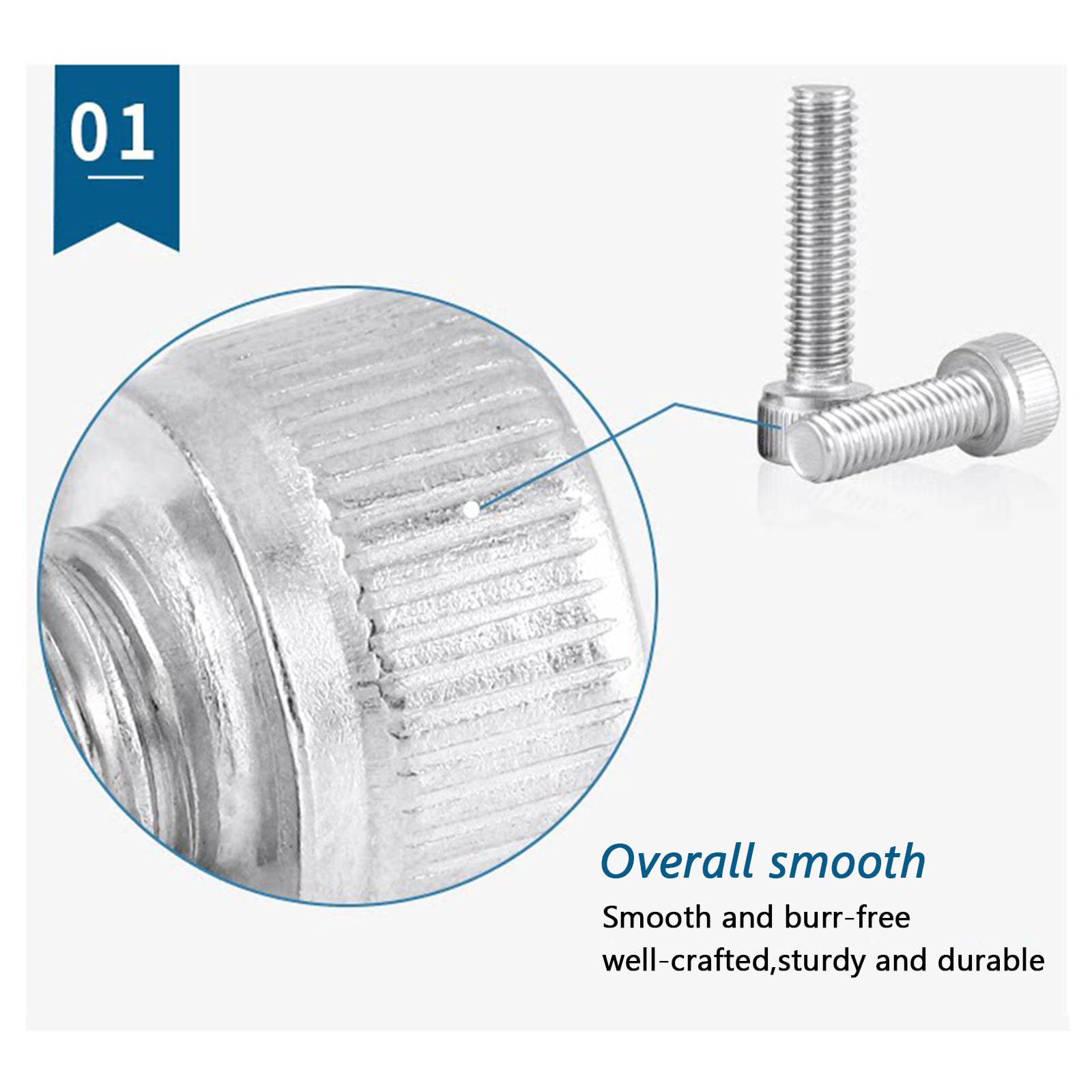 10 tornillos de cabeza de casquillo de acero inoxidable M12 304, 160-200 mm de longitud, tornillos hexagonales para equipos industriales y proyectos de bricolaje, M12 x 200 mm