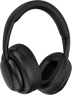Fiauli Wireless Bluetooth Headphones Over Ear, Hi-Fi Stereo Noise-Cancelling Foldable Headphones, Lightweight Wireless Headphones With Built-in Mic,10h Playtime for Sport Gaming Black