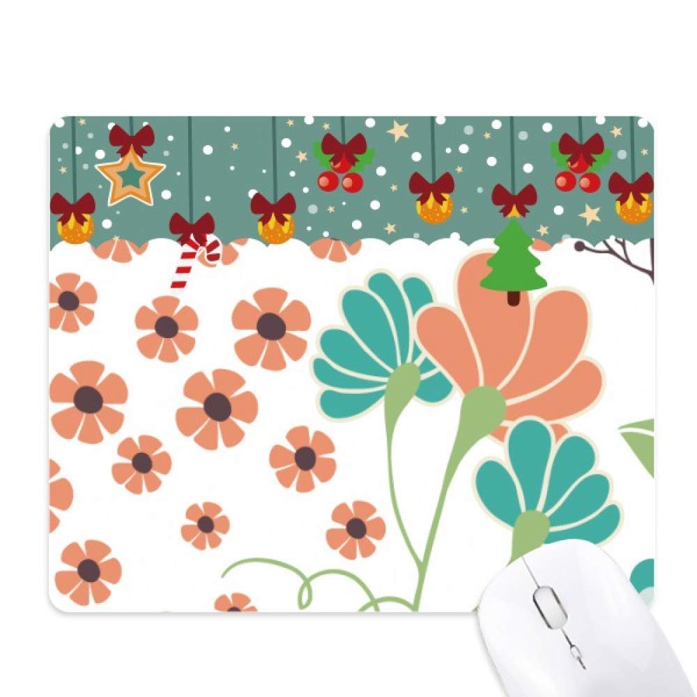 Tapis de souris fleur orange en caoutchouc pour stopper les glissements