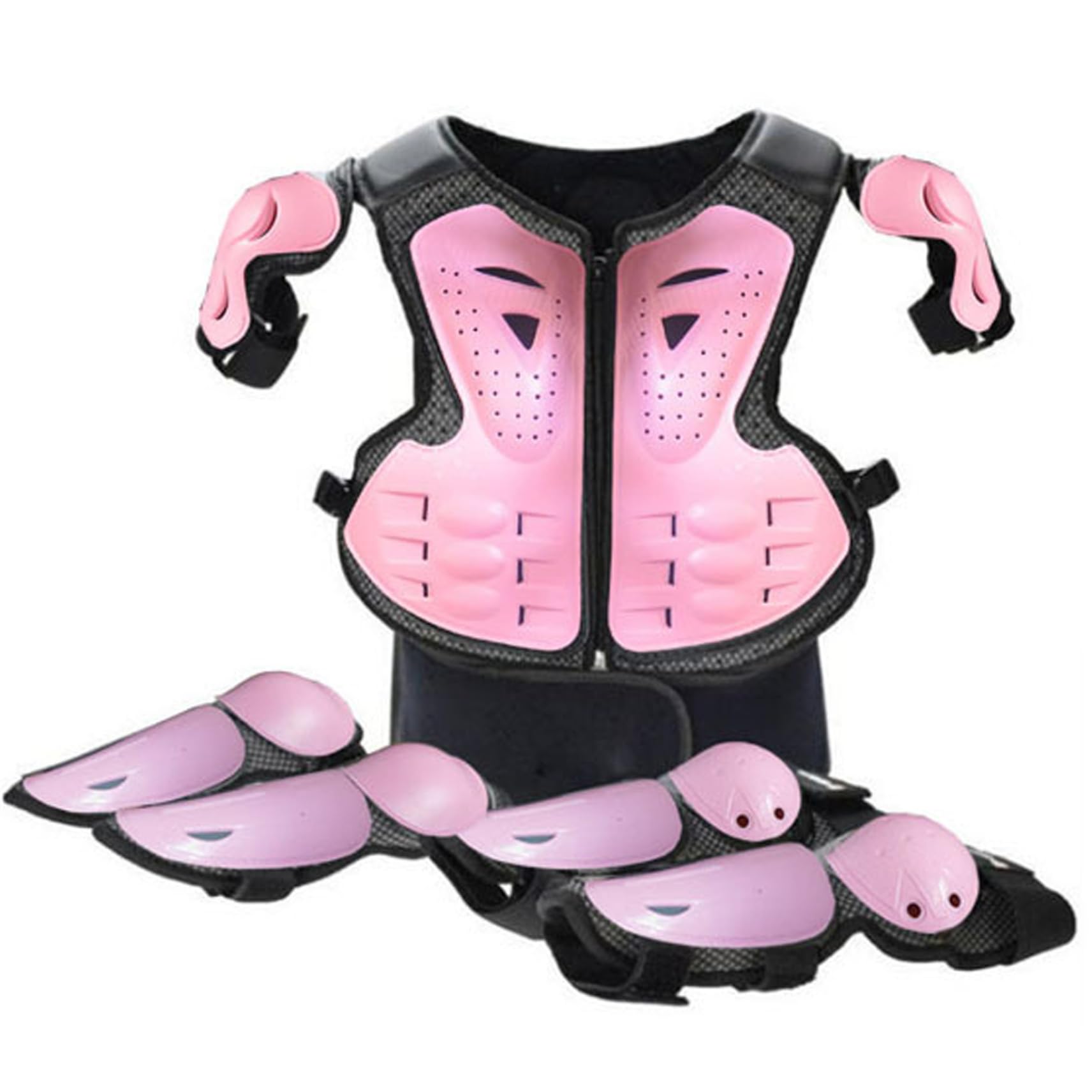Kids Motorcycle Gear, Breathable Safe Body Armour with Knee & Elbow Pad, Kids Protective Gear Set for Boys, Girls, Style-2, Body Armour