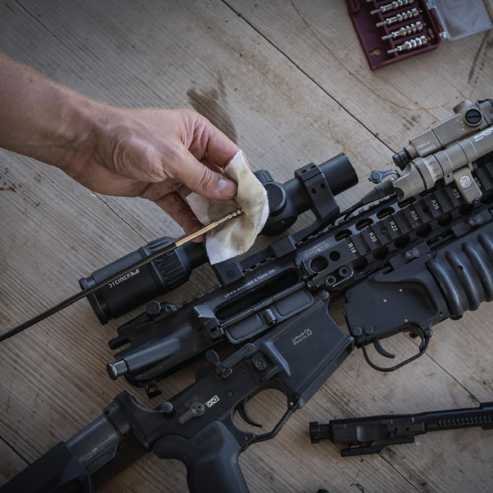 Tipton Universal Cleaning Rod with Sliding Handle, .17-.20 & .22 Caliber, 40" Rod, for Firearm Claning, Maintenance, and Gunsmithing