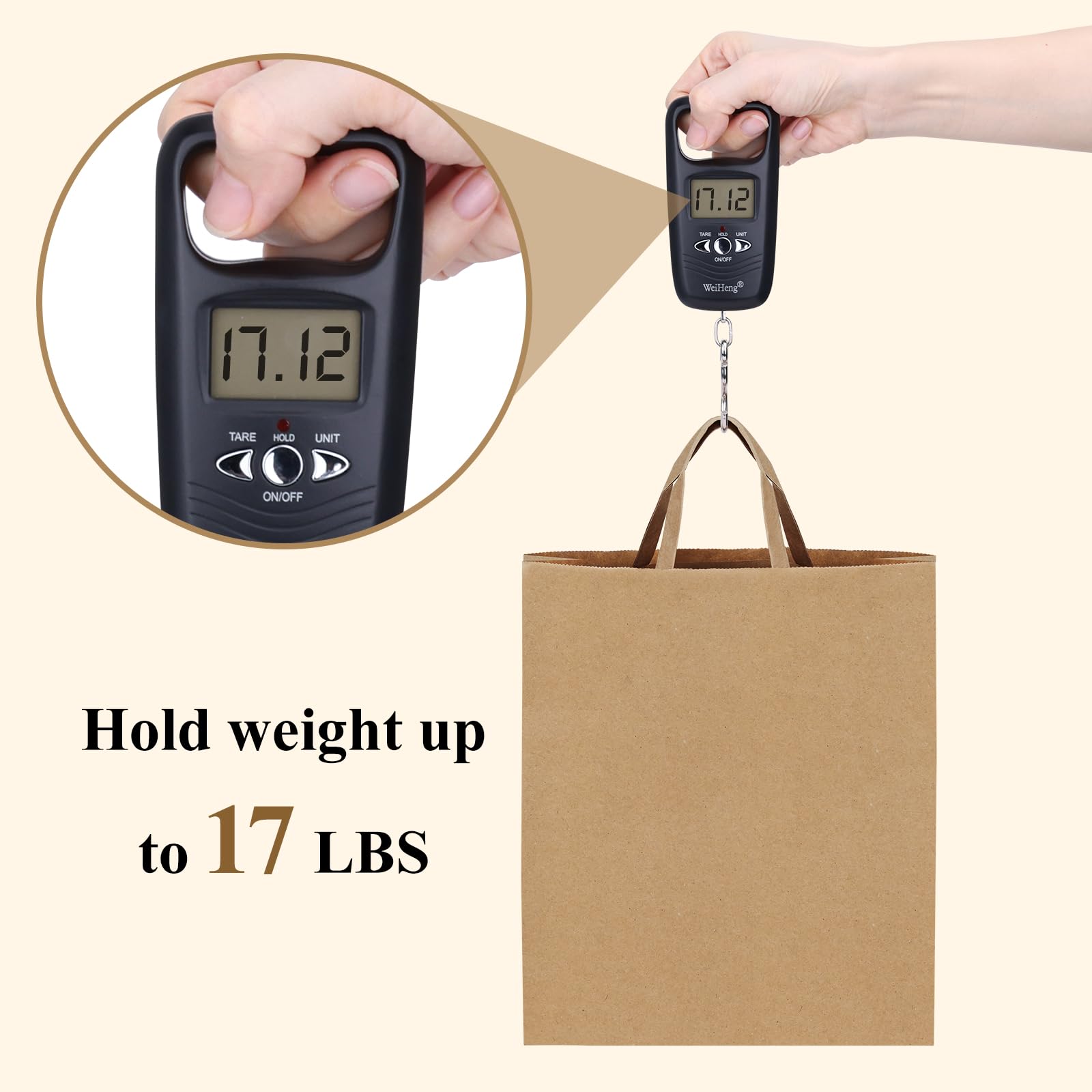 BagDream Bolsas de papel para comestibles de 13 x 7 x 17 pulgadas, 50 bolsas grandes con asas, bolsas de papel kraft marrón, bolsas de regalo, bolsas de compras, bolsas de mercancía al por menor,