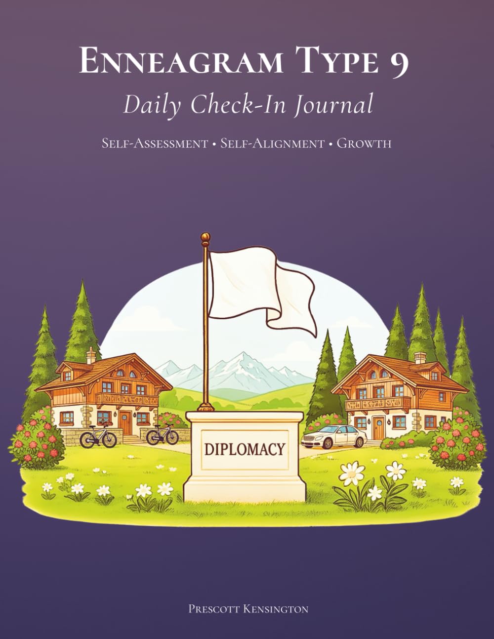 Enneagram Type 9 - Daily Check-In Journal: Self-Assessment • Self-Alignment • Growth