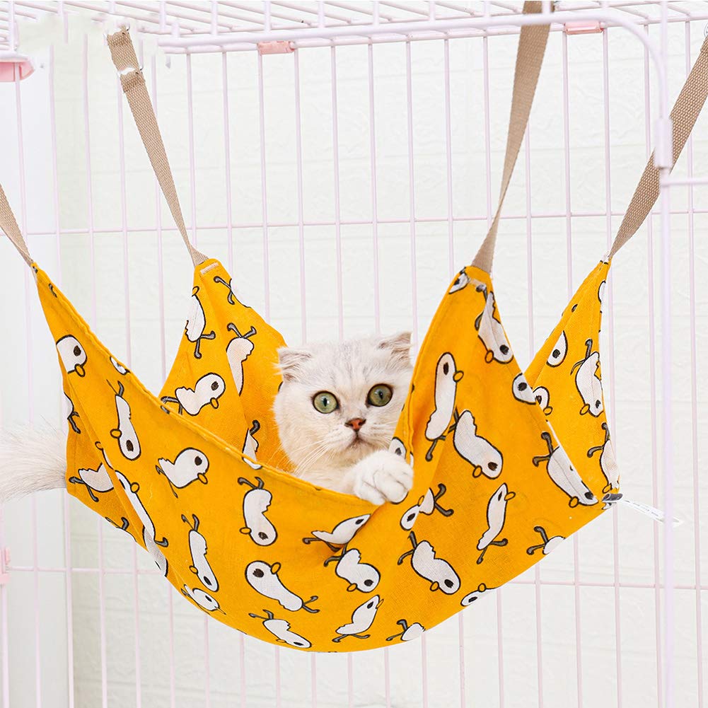 Produktbild von ETOPARS Katzen Hängematte 2-stöckig - Hängebett Für Käfig Mit Stern Design