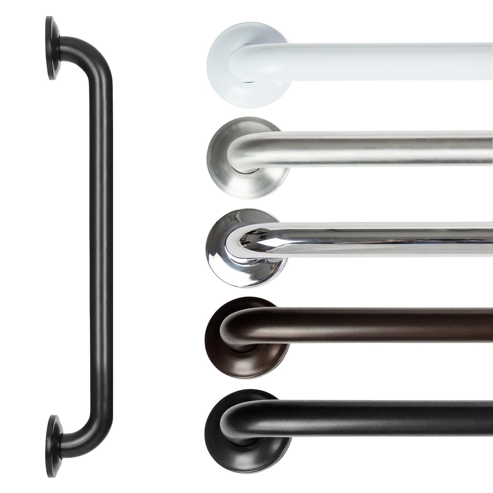 Vive Grab Bar for Bathtubs and Showers - Handicap Bathroom Safety Rail for Elderly - Wall Senior Handle for Tub, Toilet, Bath - Disability Assist Device Accessories Handrail
