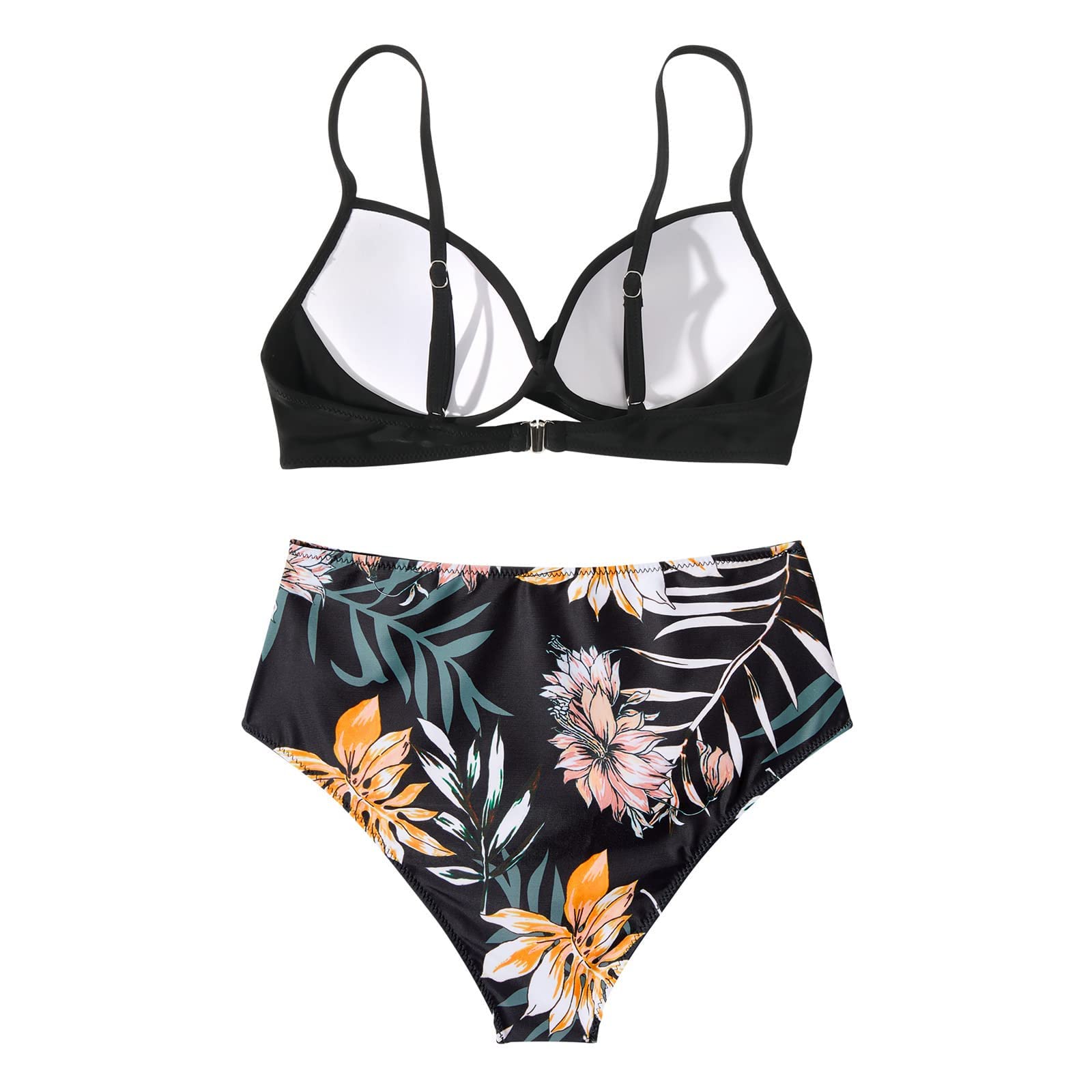 Conjuntos De Bikini Mujer Trajes De Baño Dos Piezas Cintura Alta Push Up