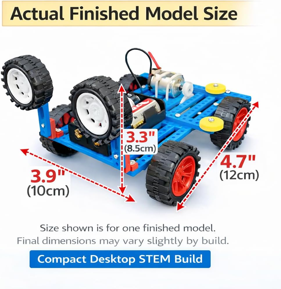 STEM Kit for Kids Ages 8-14, Build 7 Models, Solar & Motor Science Kit | Build 7 Models One at a Time: Create solar cars, fans, generators and more with this hands-on STEM science kit.