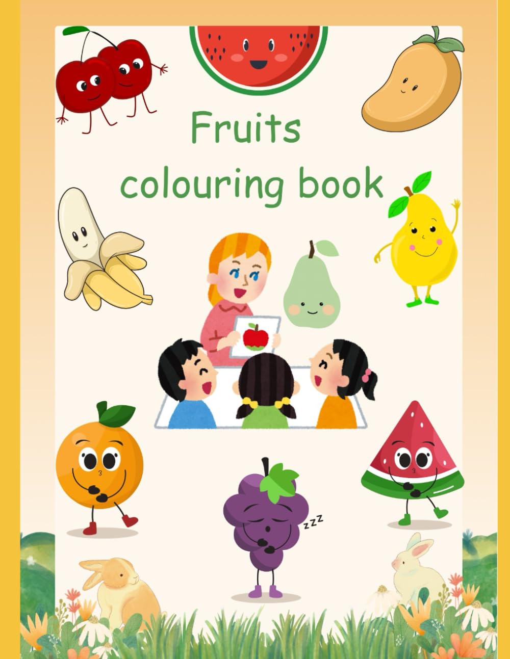 Fruity fun: A Colouring Book Delight