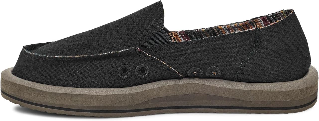 Sanuk Donna Soft Top Hemp Black 1 8 B (M)