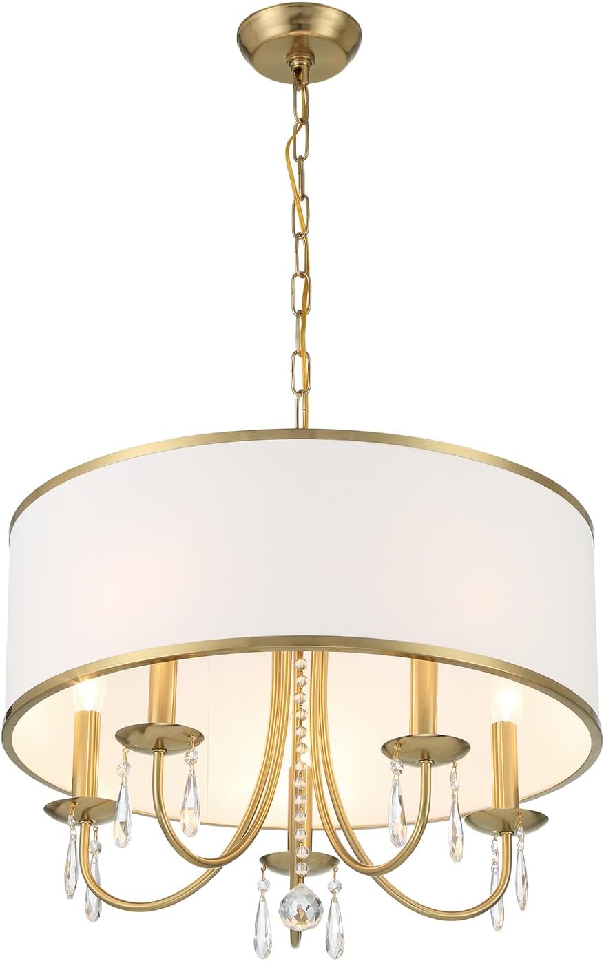 Crystorama Adalynn 5 Light Vibrant Gold Chandelier