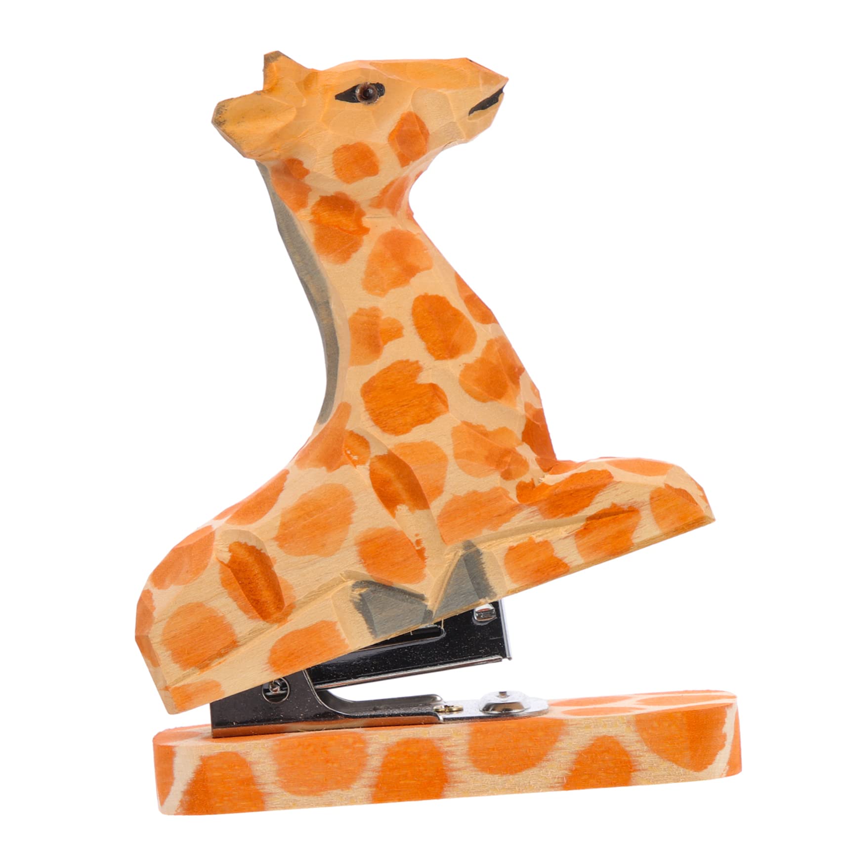 Tofficu Animal Stapler Kids Suit Hand Tools Ornament Sets Small Staplers Wooden Stapler Small Wood Stapler Animal Decors Office File Stapler Funny Stapler Accessories Student Heavy