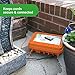SockitBox – The Original Weatherproof Connection Box – Indoor & Outdoor Electrical Power Cord Enclosure for Timers, Extension Cables, Transformers, Power Strips, Lights, Tools & More – Large – Orange…