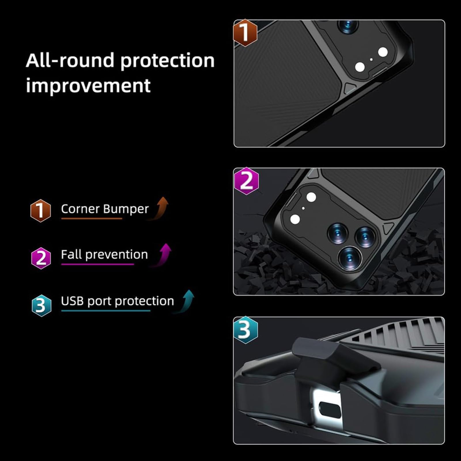 Etui na iPhone 17 Pro Max/17 Pro/Air/17, metalowa obudowa, ochrona aparatu, podpórka, odporna na wstrząsy powłoka (srebrny, 17 Pro)