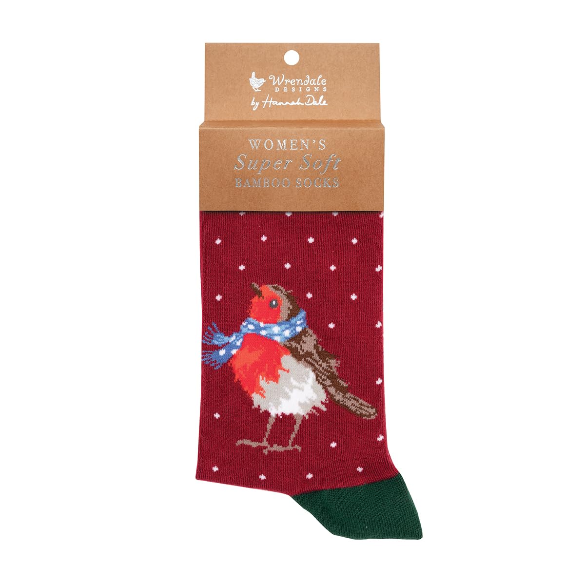 Wrendale Designs - Season's Tweetings' Robin Children's Socks