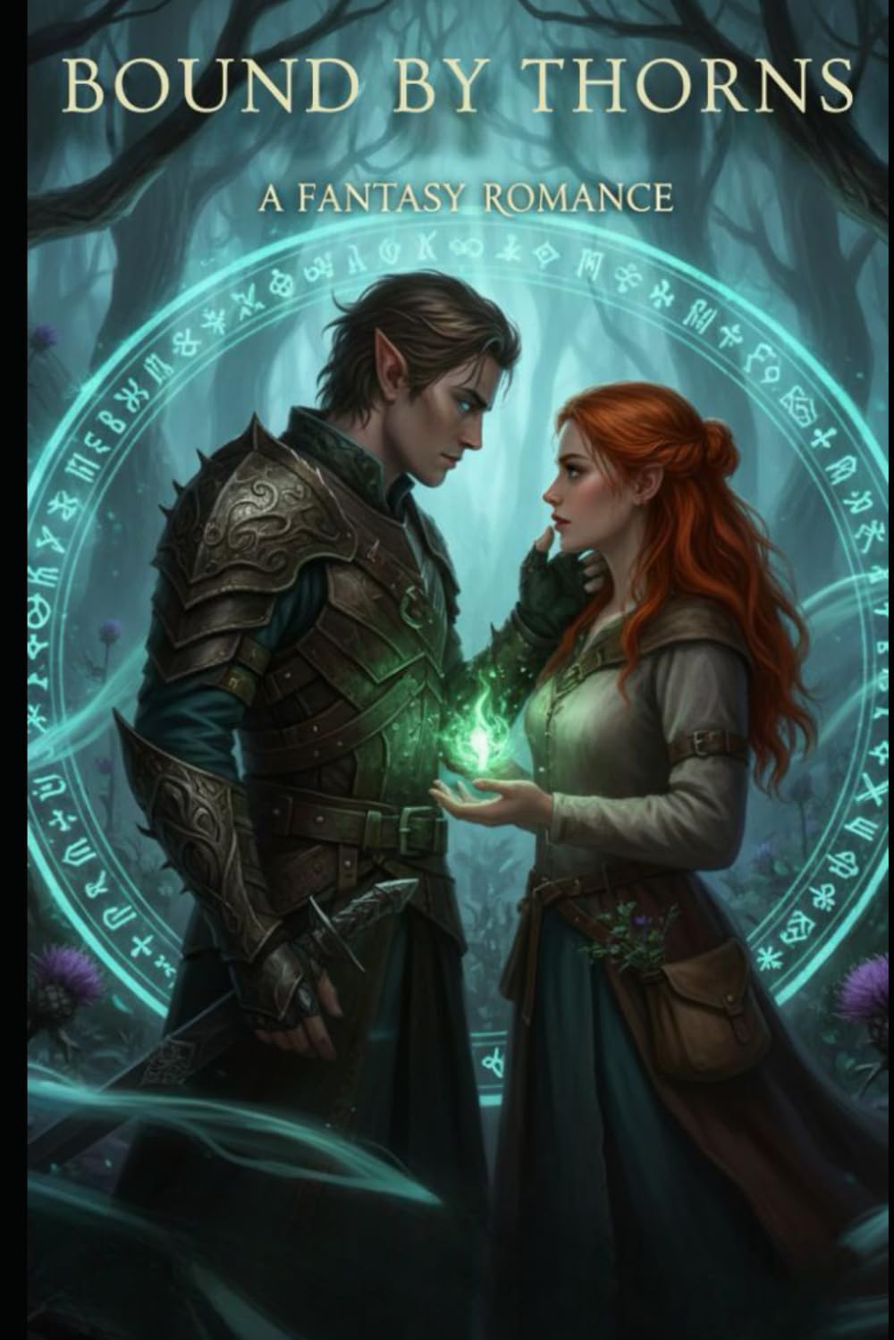 BOUND BY THORNS: A Fae Arranged Marriage Romantasy of Curses, Court Intrigue, and Forbidden Desire (The Thornwood Treaty)