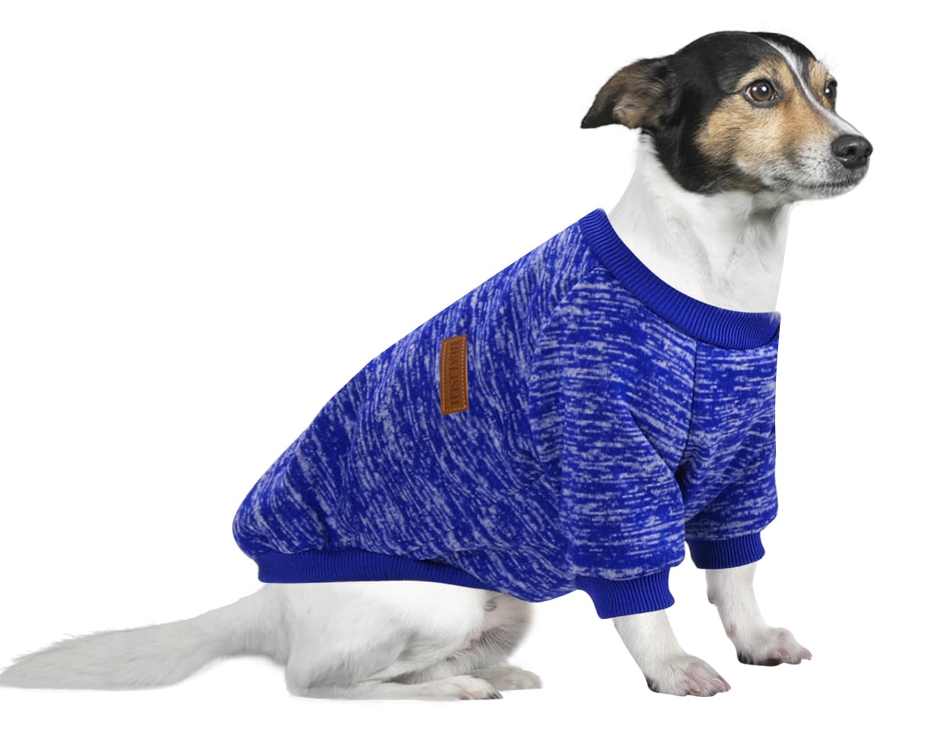 Jersey Perro Pequeño Sudaderas para Perros Jersey Chihuahua Jersey Gato, Es un Tejido Bastante Cómodo, Suave y Cálido para el Animal y Fácil de Poner (Azul+Morado,M) — view 32