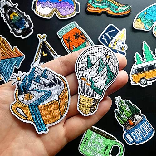 BPA 15 Toppe Termoadesivi Toppe Ricamate per Ferro...