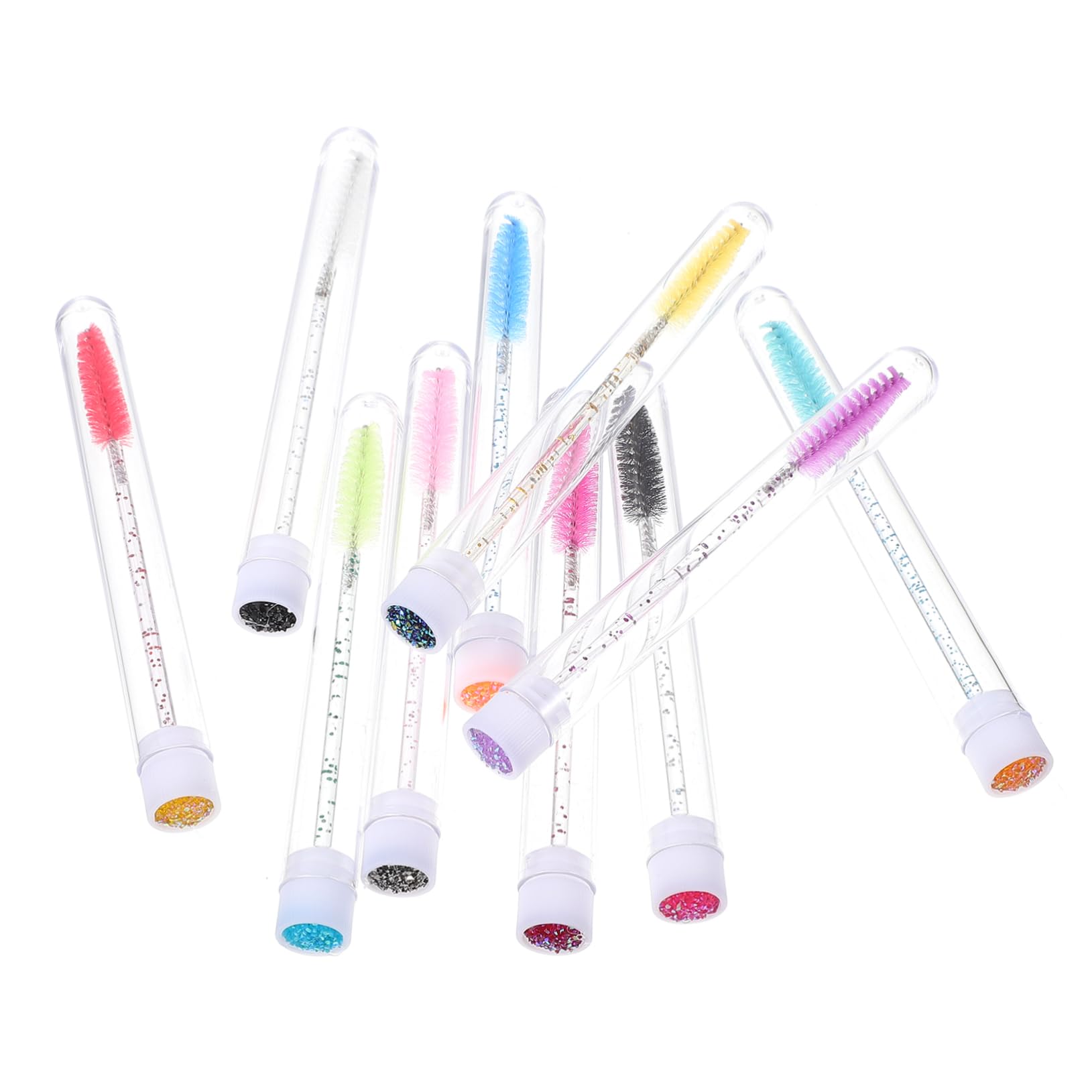 Didiseaon Easy Stick Mascara Brush 20pcs Tube Eyelash Brush for Natural Finish Makeup