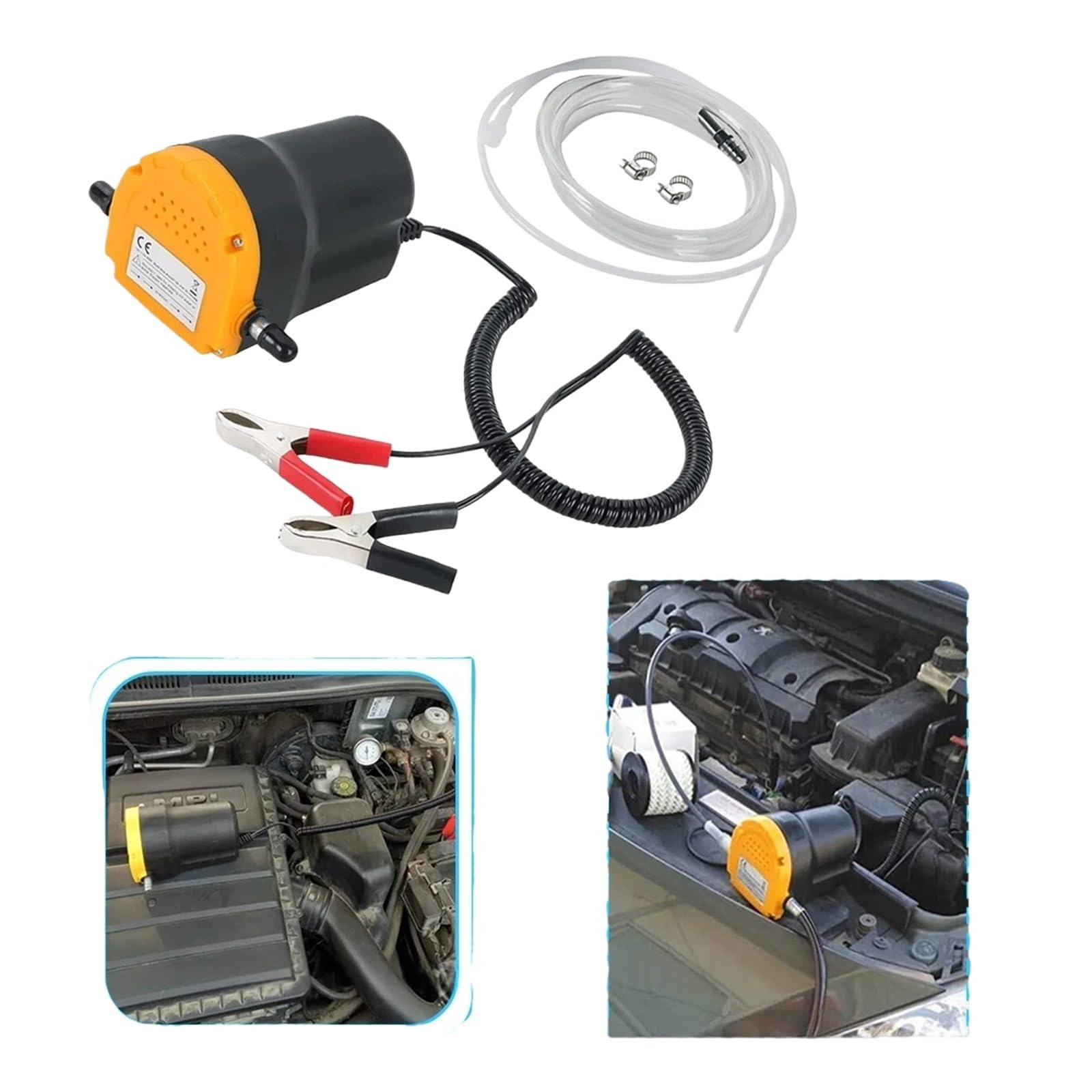 Bomba de aceite eléctrica para motor de coche, 12 V, extractor de cárter de fluido diésel, succión de transferencia de combustible, para barco, motocicleta, 60 W